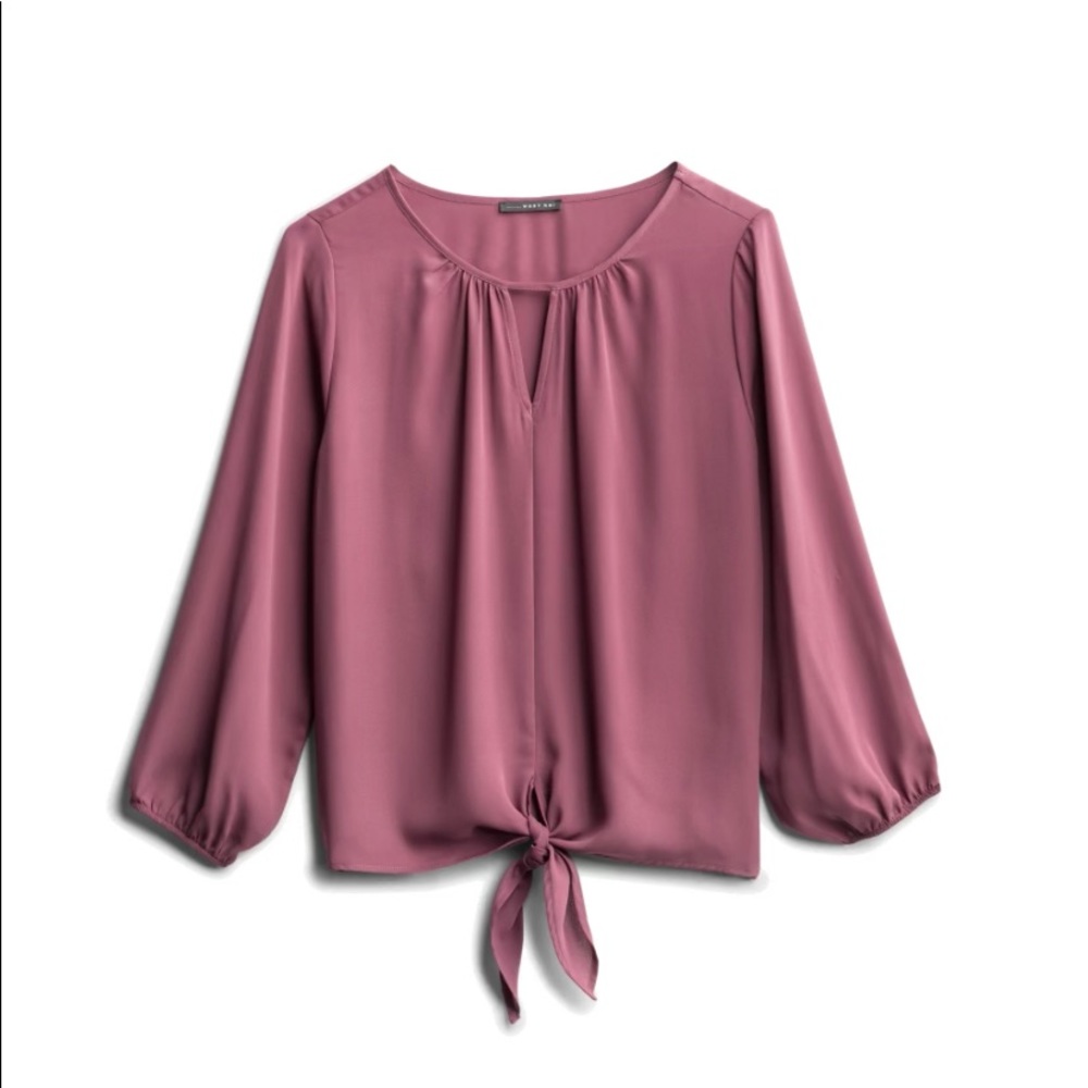 Like New! West Kei Tie Front Blouse